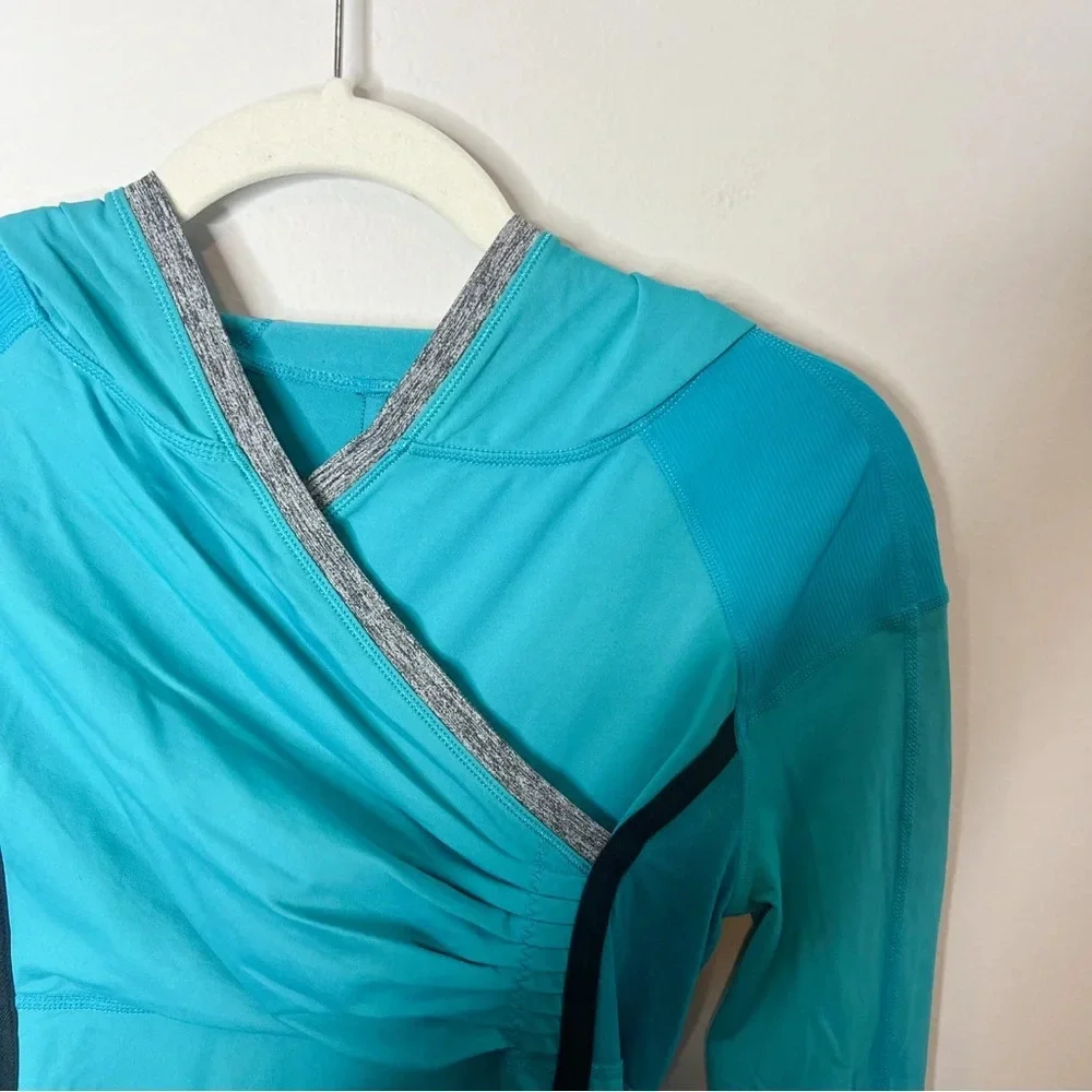 Lululemon Run For Your Life Blue Hoodie Pullover